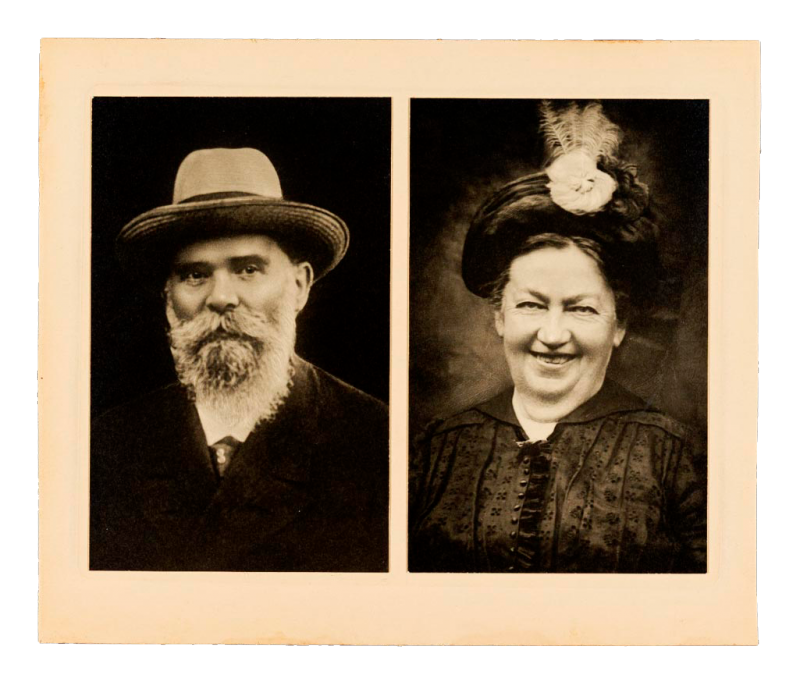 Wilhelm (vor 1912) und Margarete Rück (nach 1916)